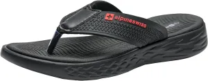 Alpine Swiss Katie Womens Flip Flops | Comfortable Outdoor Walking Thong Sandals | Flip Flops for Womens Everyday Wear | Anti-Slip Shock-Absorbing Sole Cushioned Footbed | Water-Resistant Beach Shoes