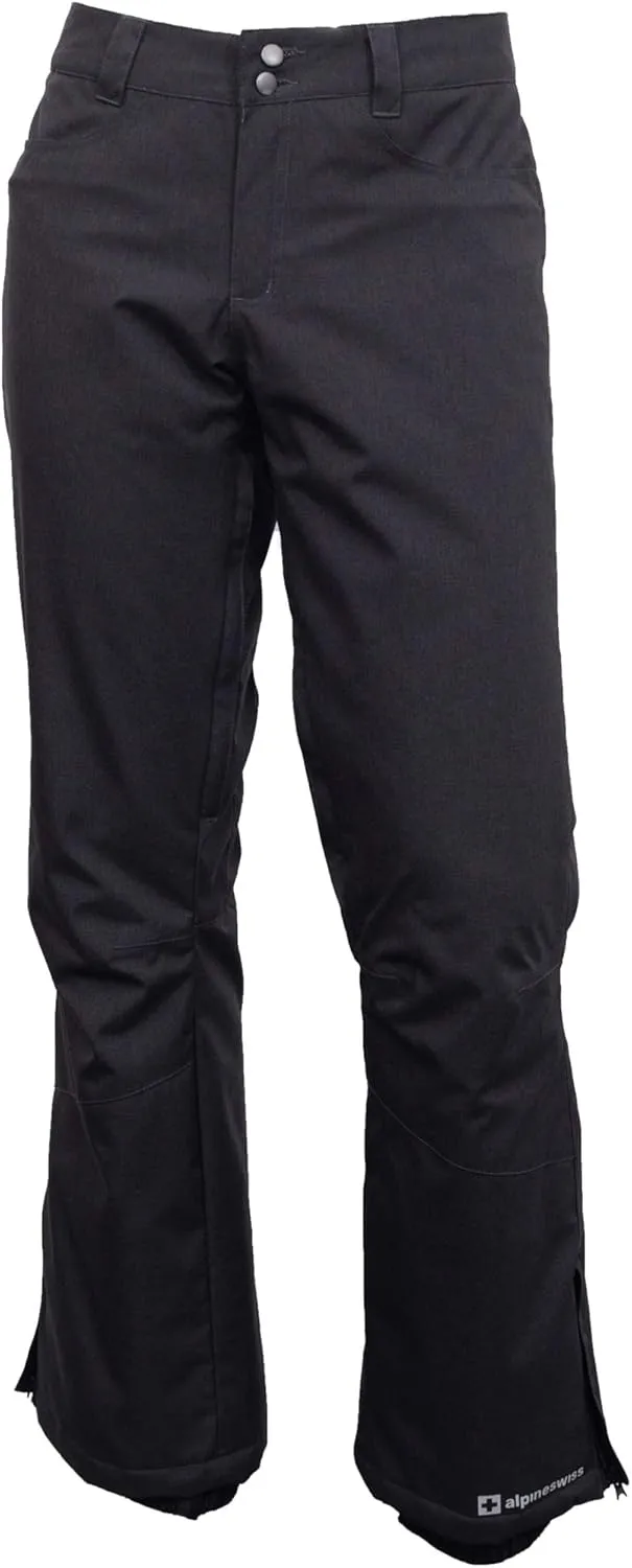 Alpine Swiss Mens Waterproof Ski Snowboarding Pants Insulated Winter Snow Pants