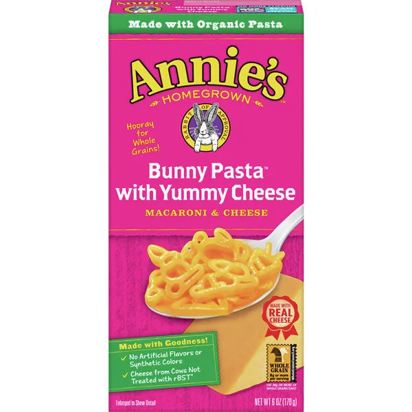 Annie's Bunny Pasta & Yummy Cheese Mac & Cheese, 6 oz