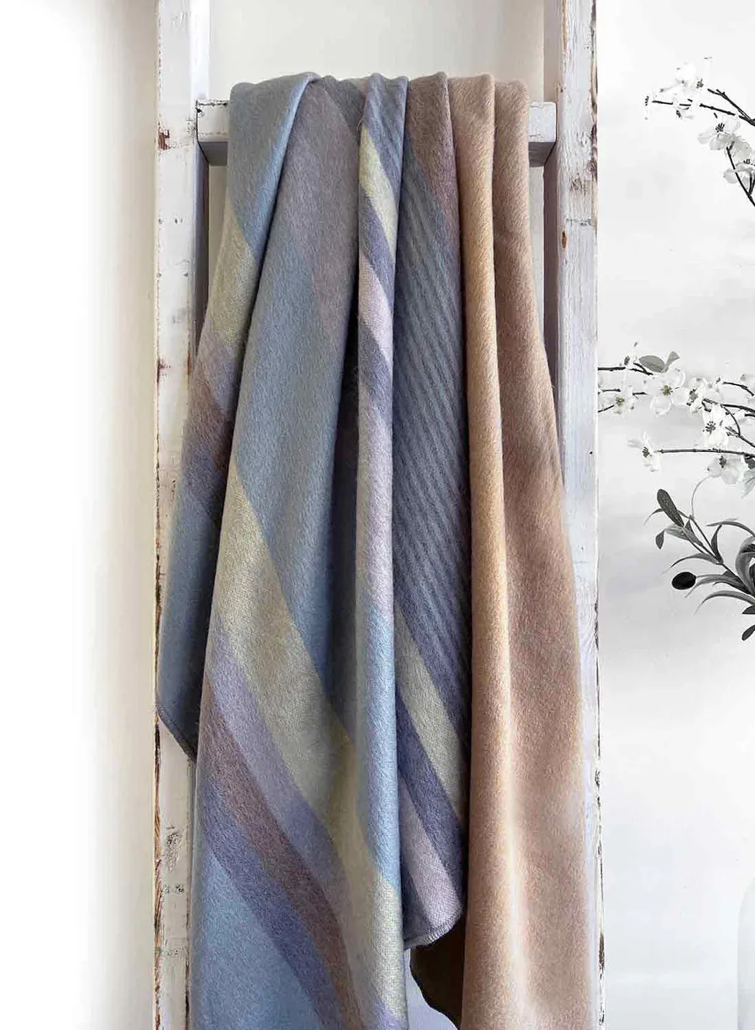 Brushed Alpaca Throw - Gold Rush