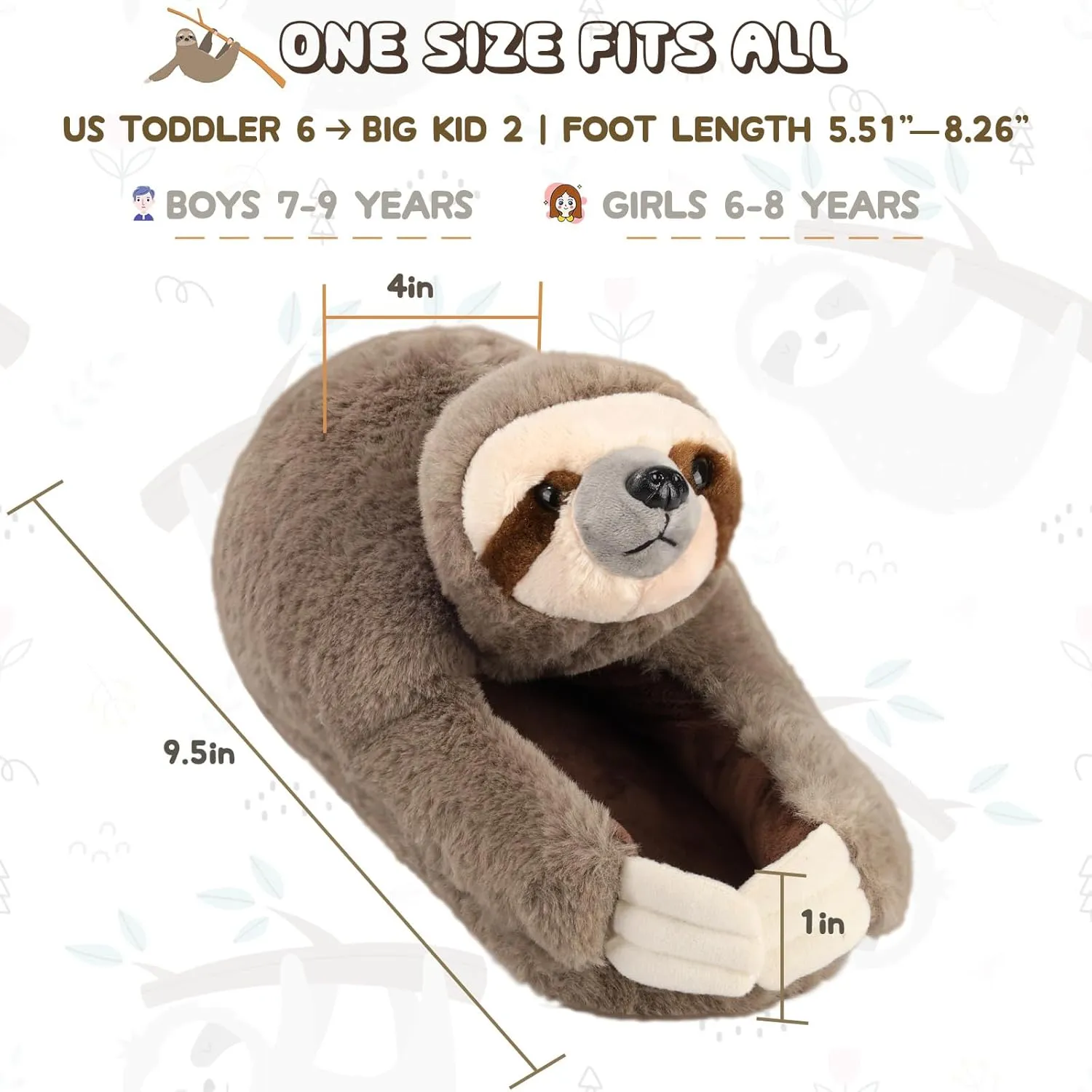 Cat Slippers for Kids, Indoor House Slippers,Non-slip Sole, Cute slippers with Cat, Cat Gifts for Girls Boys/Christmas/Halloween Gifts