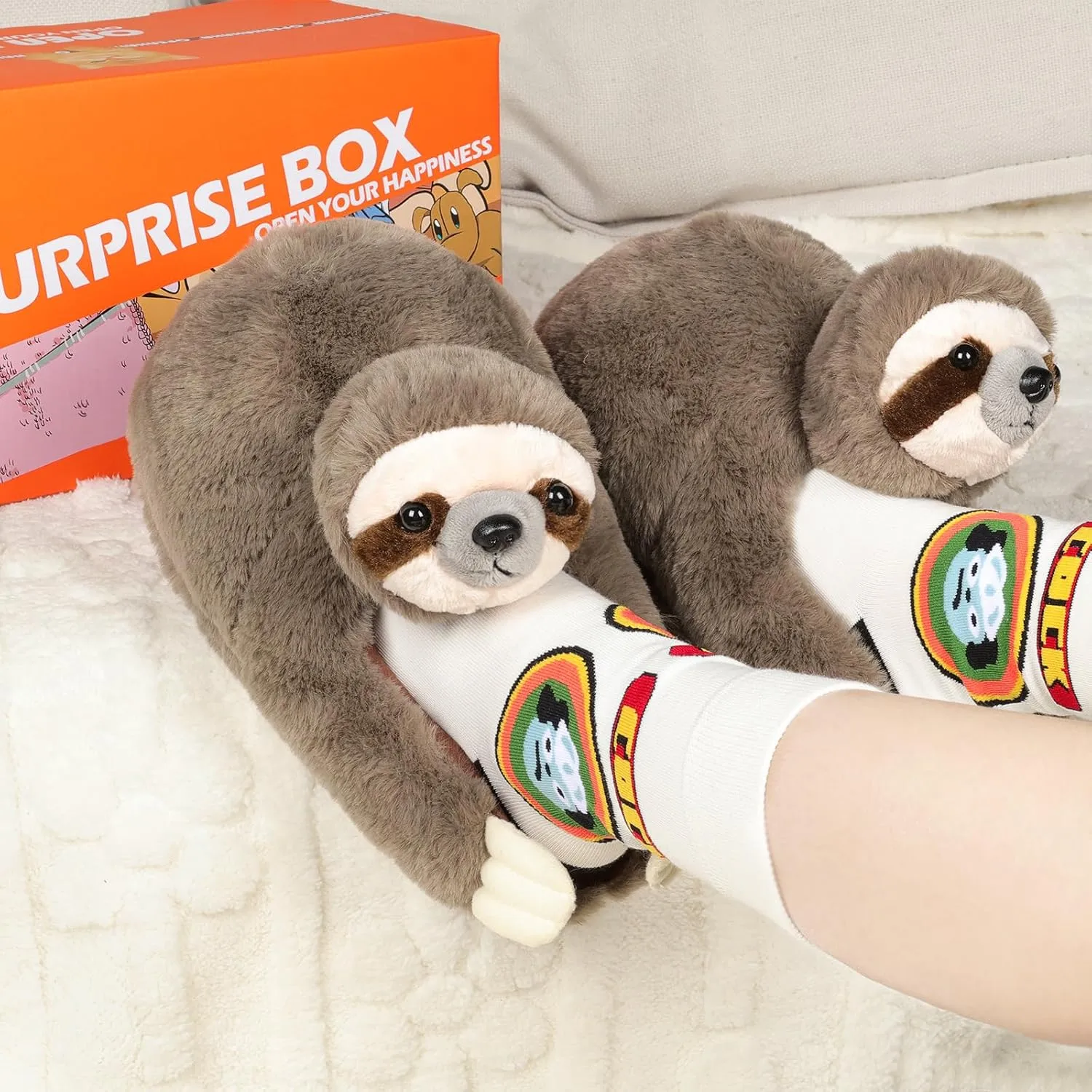 Cat Slippers for Kids, Indoor House Slippers,Non-slip Sole, Cute slippers with Cat, Cat Gifts for Girls Boys/Christmas/Halloween Gifts