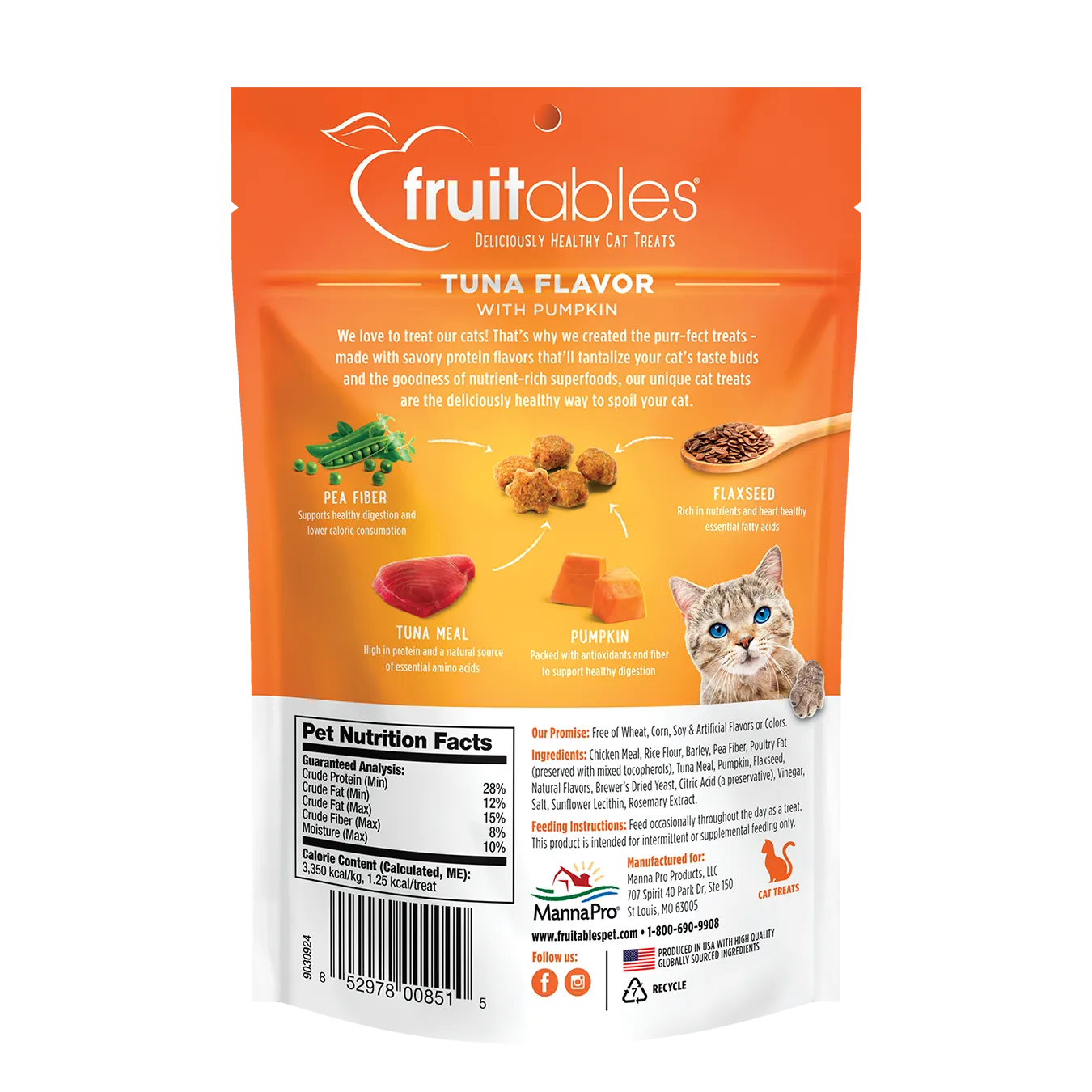 Fruitables Tuna & Pumpkin Cat Treats