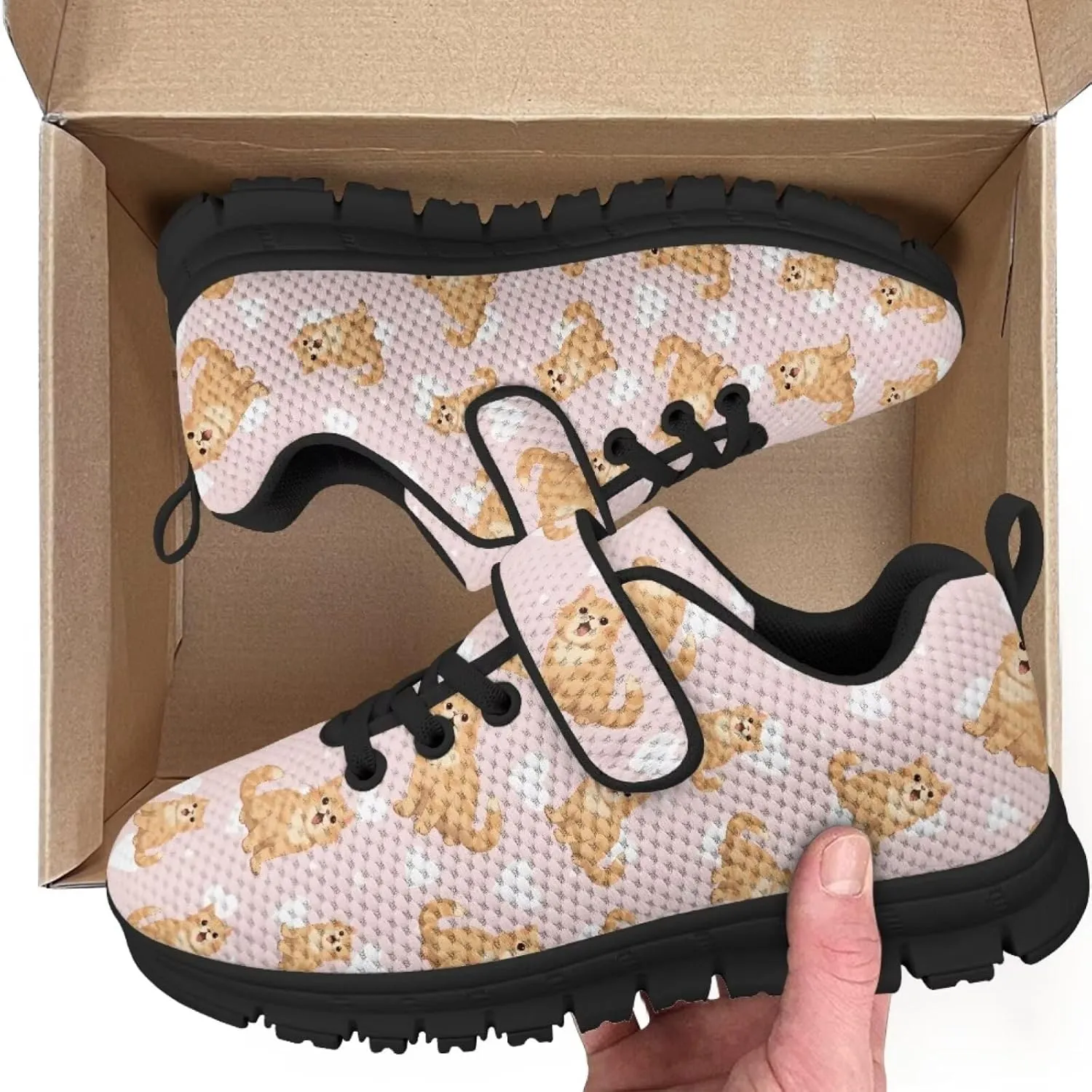 Girls Boys Dog Running Sneakers Lightweight Hiking Tennis Fitness Training Shoes for Little Kid