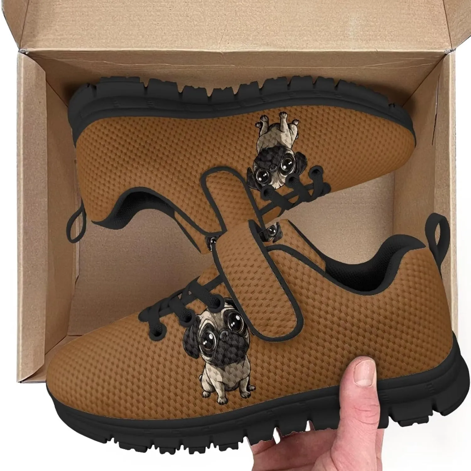 Girls Boys Dog Running Sneakers Lightweight Hiking Tennis Fitness Training Shoes for Little Kid