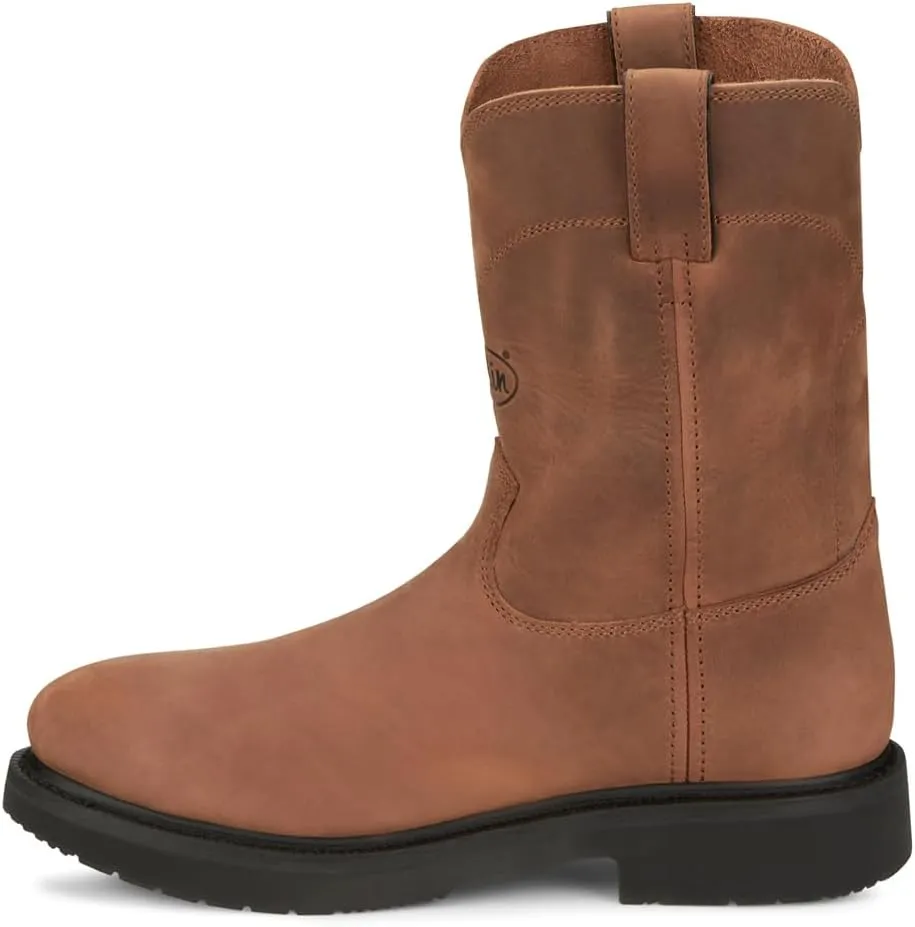 Justin Boots Men's OW4764 Round-Up 10 Steel Toe Work Boot