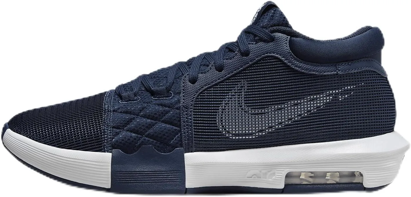 Lebron Witness 8 (Team Bank) Basketball Shoes (FB9944-400, College Navy/College Navy/White) Size 8