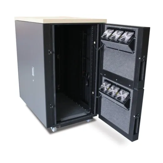 NetShelter CX 24U Secure Soundproofed Server Room in a Box Enclosure International AR4024IA