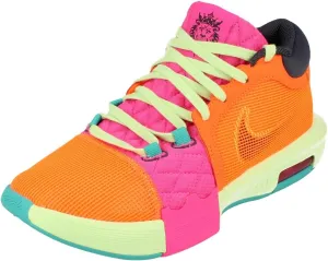 NIKE Lebron Witness 8 Basketball Shoes (FB2239-800, Total Orange/Laser Fuchsia/Vapor Green/Thunder Blue) Size 8.5