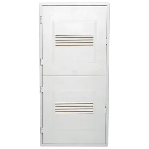 Square Multi-Media Enclosure, Vented/Solid Door - 30"