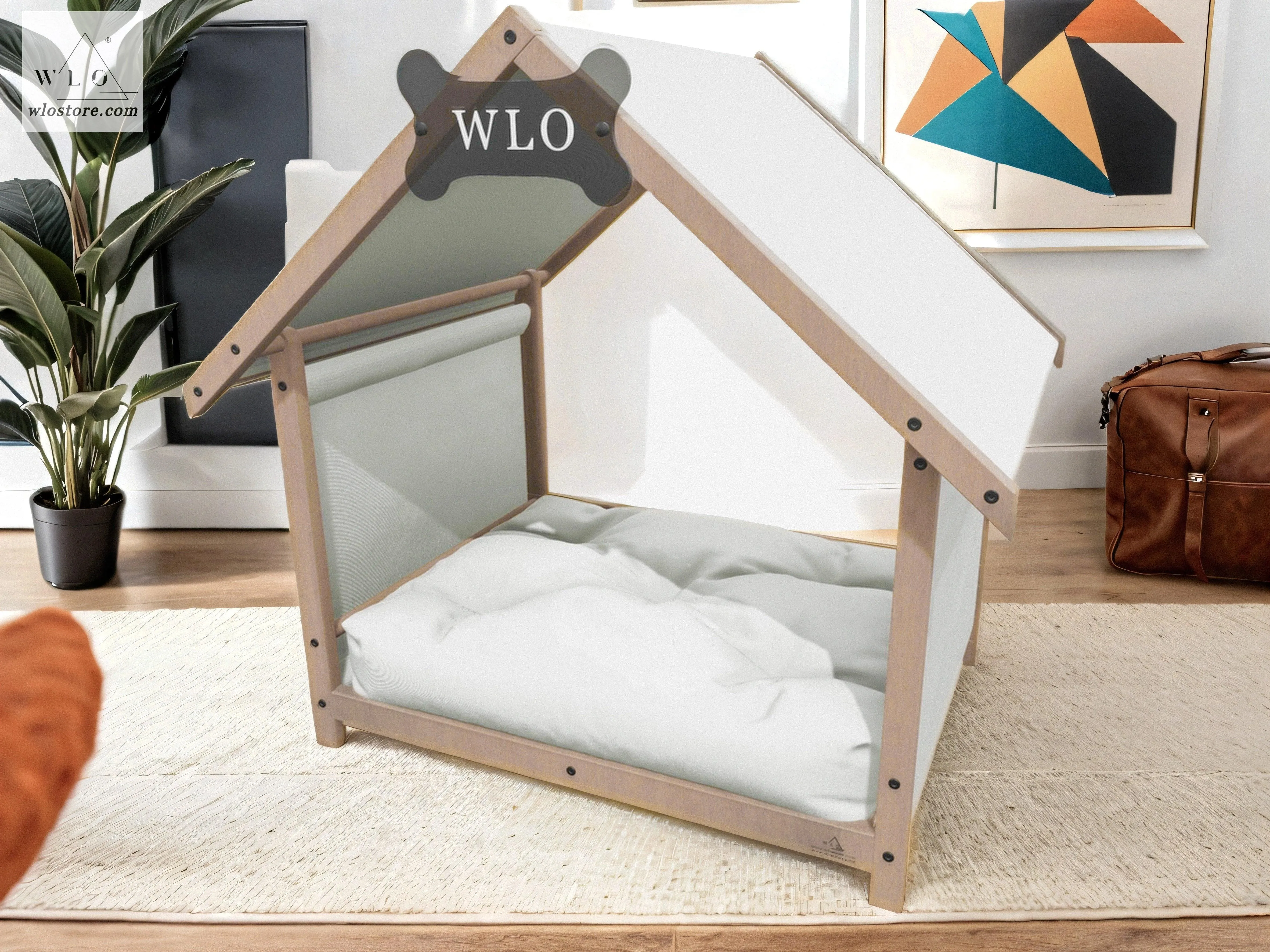 WLO® Natural Basic Plus Modern Dog House