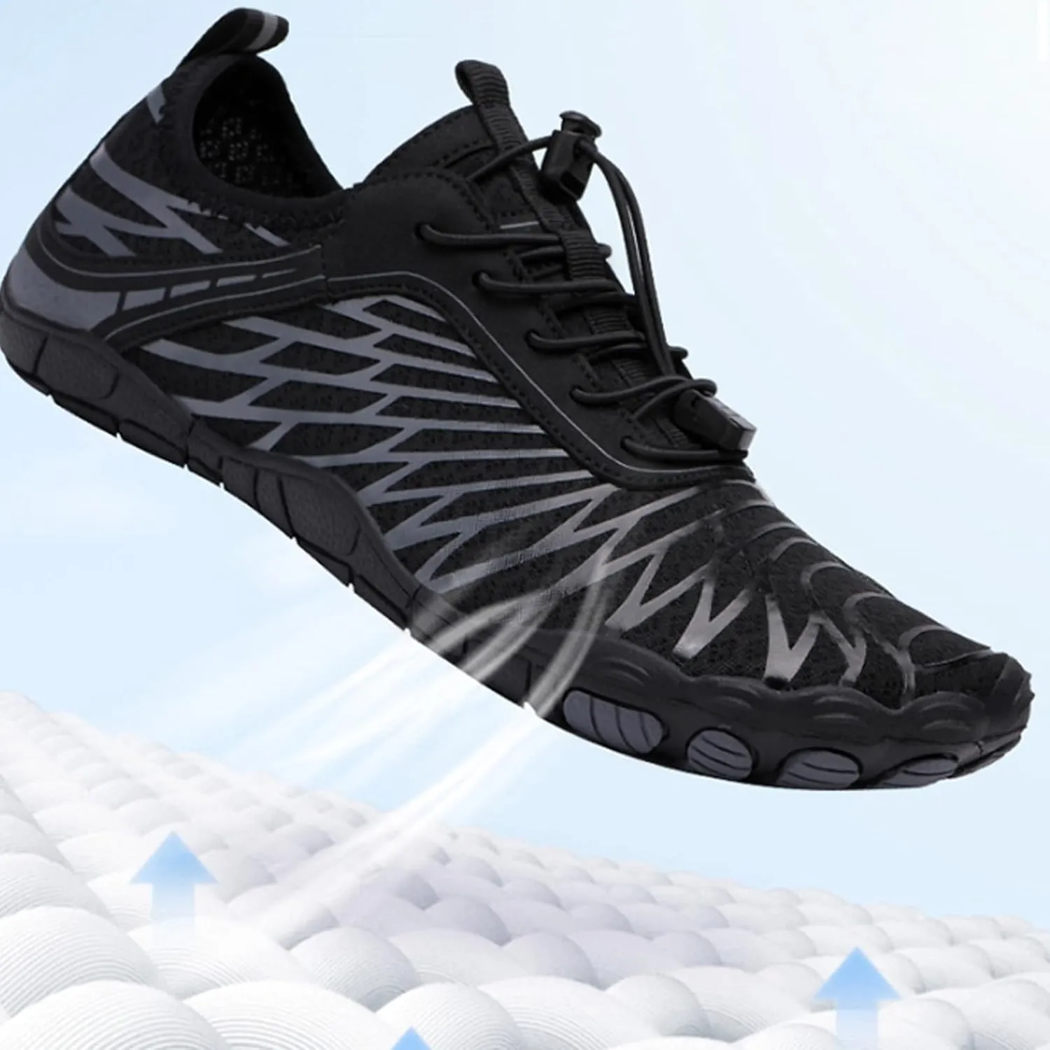 ZWRXW Hike Shoe Footwear Barefoot Shoes Women, Footwear Sneakers, Healthy & Non-Slip Barefoot Shoes Women, Wide Toe Box Sneakers, Yoga Outdoor Walking Hiking