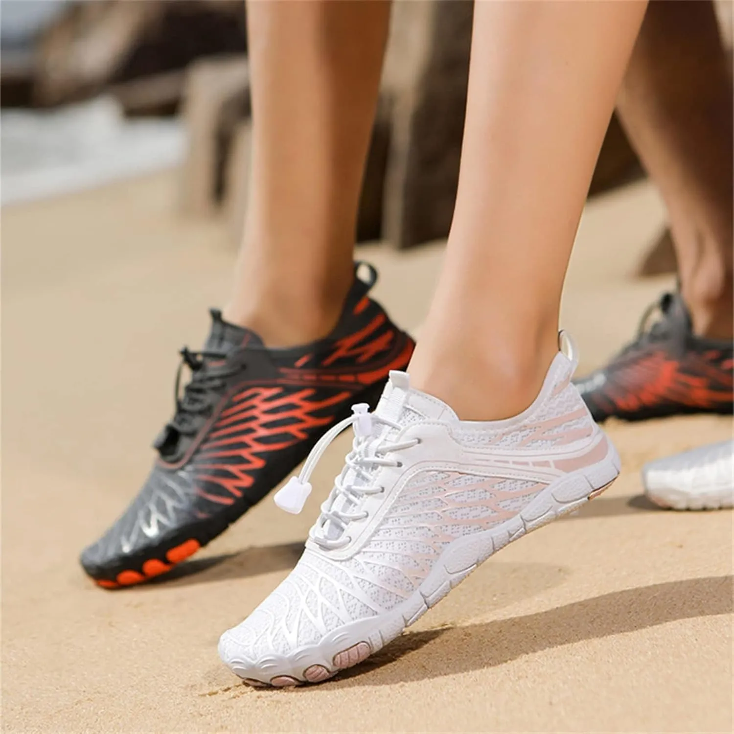 ZWRXW Hike Shoe Footwear Barefoot Shoes Women, Footwear Sneakers, Healthy & Non-Slip Barefoot Shoes Women, Wide Toe Box Sneakers, Yoga Outdoor Walking Hiking