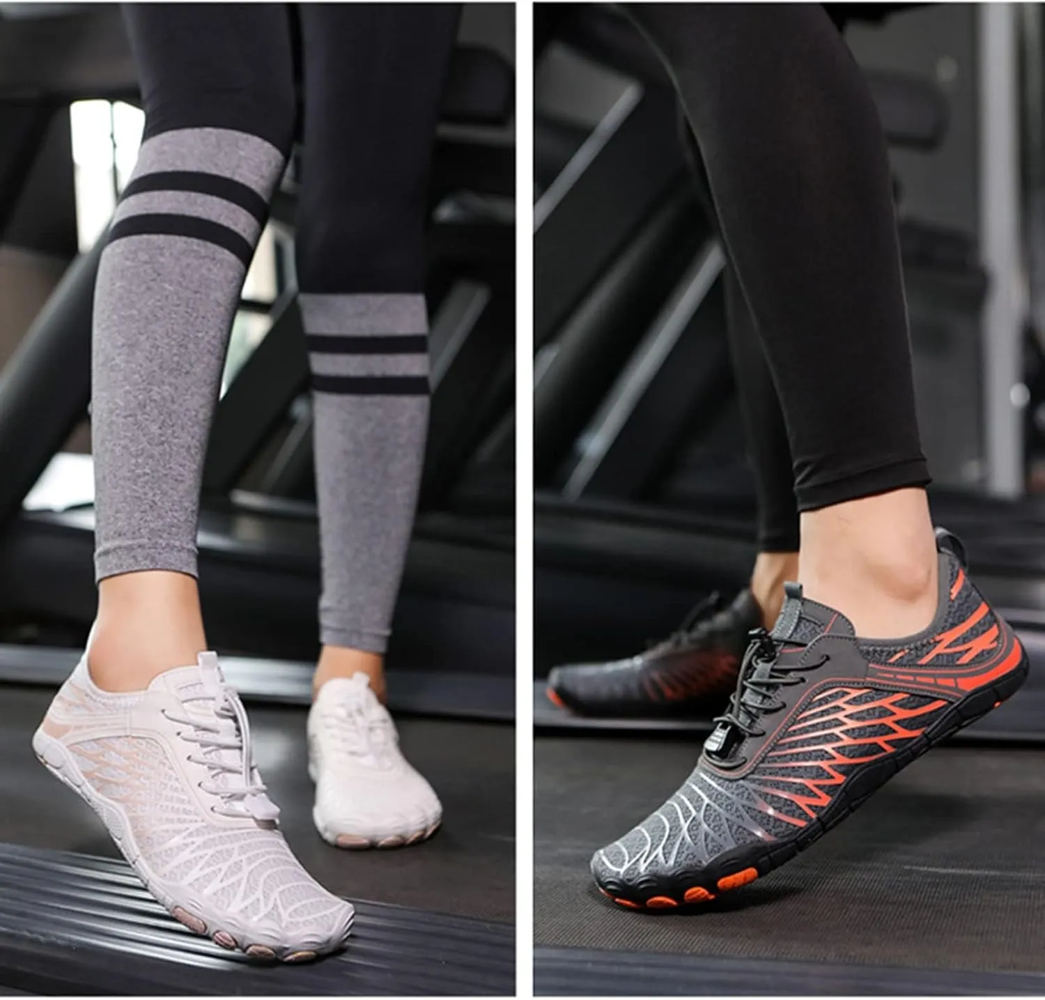 ZWRXW Hike Shoe Footwear Barefoot Shoes Women, Footwear Sneakers, Healthy & Non-Slip Barefoot Shoes Women, Wide Toe Box Sneakers, Yoga Outdoor Walking Hiking